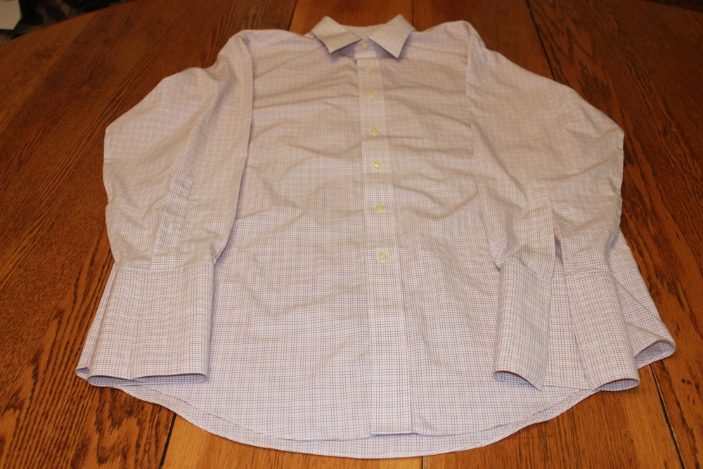 Brooks Brothers Shirt Mens 16 33 Blue Red White Check Dress Regular 346 Non Iron
